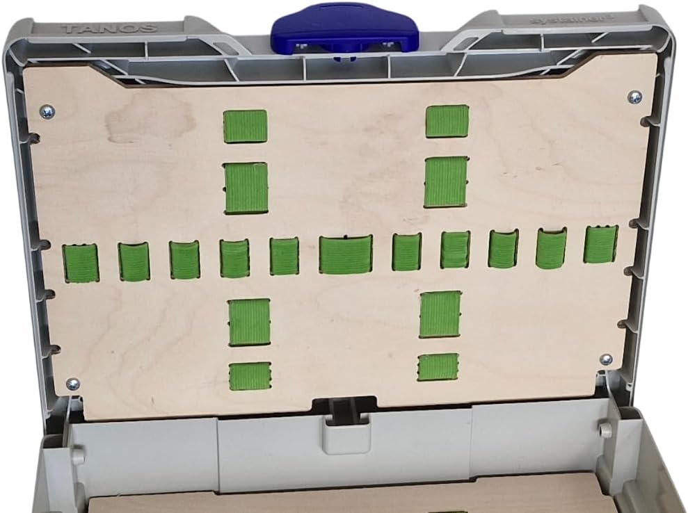 Deckel Einsatz für Werkzeugkoffer passend für Festool Systainer SYS³ 3 M aus Holz, idealer Organizer