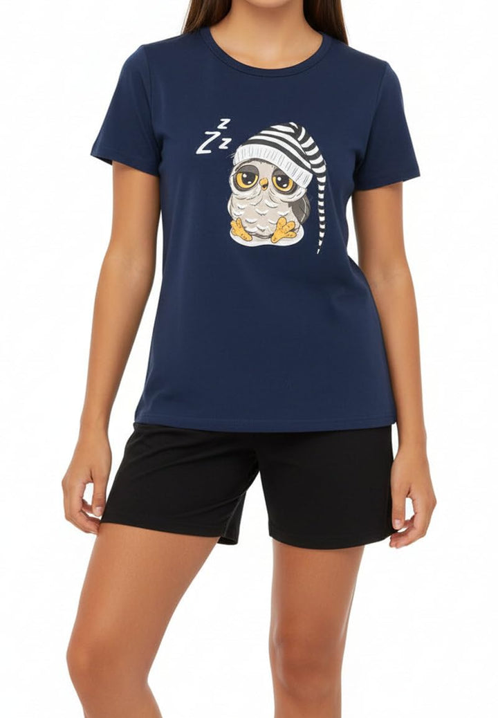 Mädchen Schlafanzug kurz, weicher Single-Jersey aus 100% Baumwolle und Hose in Bermuda Form 116 Nach