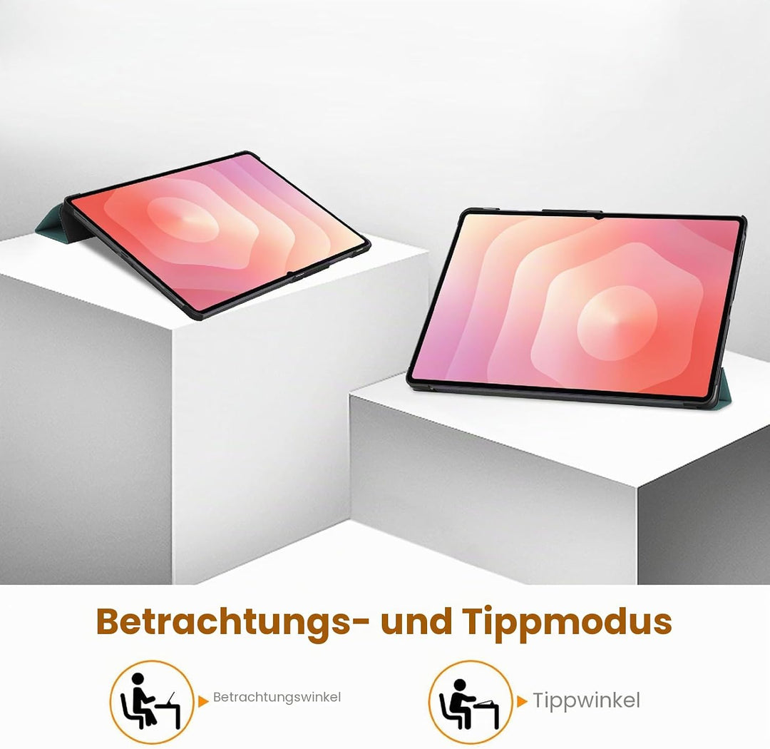 GIOPUEY Hülle Kompatibel mit Samsung Galaxy Tab S11 Ultra 14.6 2025, Flip Case [Bracket-Funktion] 36