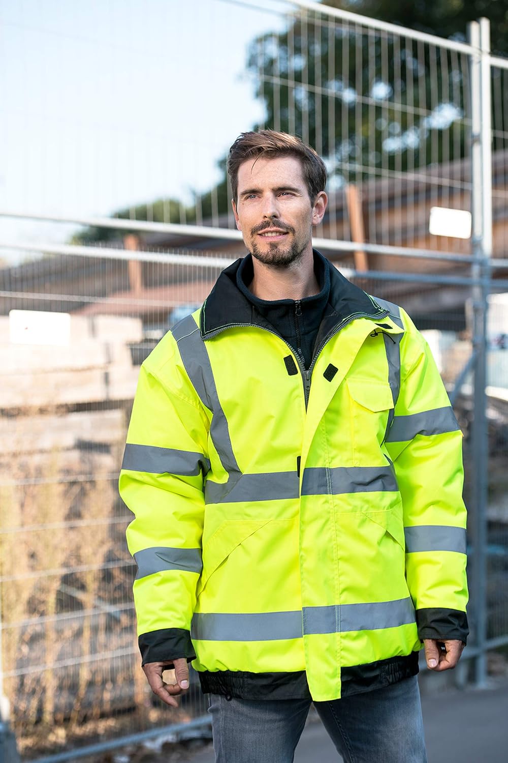 Korntex Regenjacke High-Viz Gelb S Gelb, S Gelb