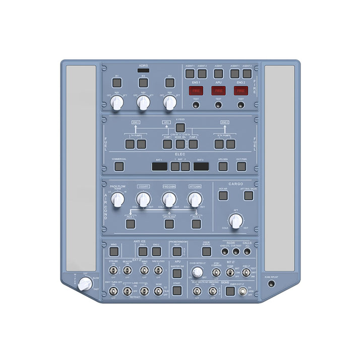 WINGFLEXSIM Flugsimulator Overheadpanel Flight Sim A320OVH Obere Bedienfeld mit IRS- und Beleuchtung