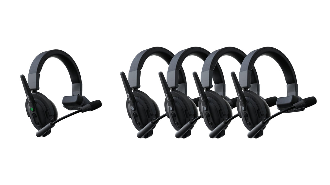 Accsoon - Como - Enthält EIN Host-Headset und Vier Remote-Headsets - Ergonomisches Design - 400 Mete