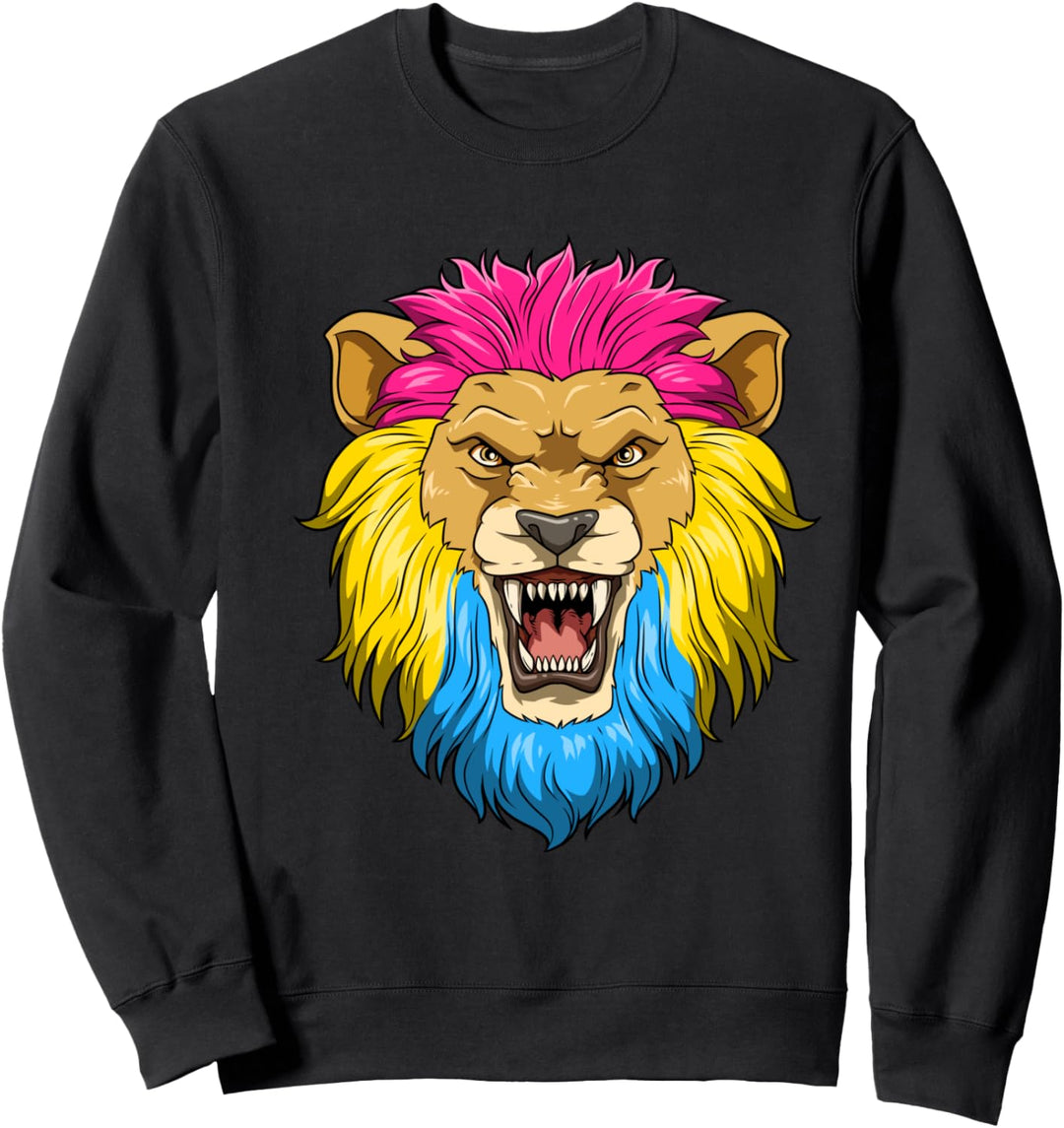 Pansexueller Stolz Löwe LGBTQ Sweatshirt