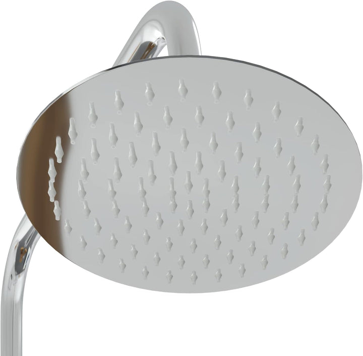 vidaXL Gartendusche 257 cm Massives Akazienholz und Edelstahl Weiss Weiss 24 x 19 x 257 cm, Weiss 24