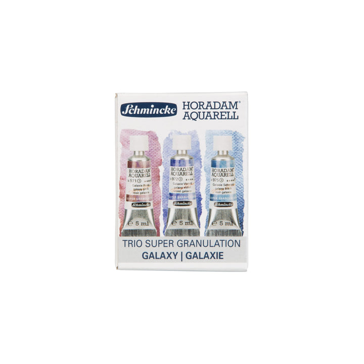 Schmincke – HORADAM® AQUARELL, Super Granulation Trio Galaxie, 5 ml Tuben, 74 615 097, Kartonset, se