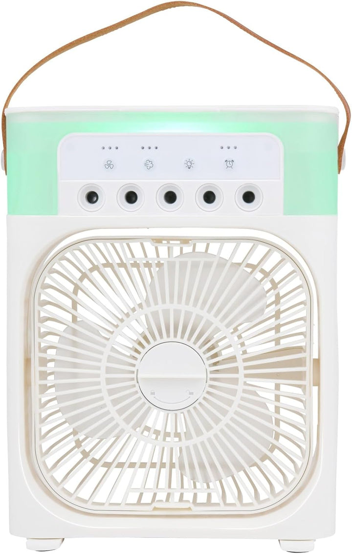 HAC24 Tischventilator mit Sprühnebel LED 7 Farben USB-C und Timer 450 ml Wassertank Ventilator