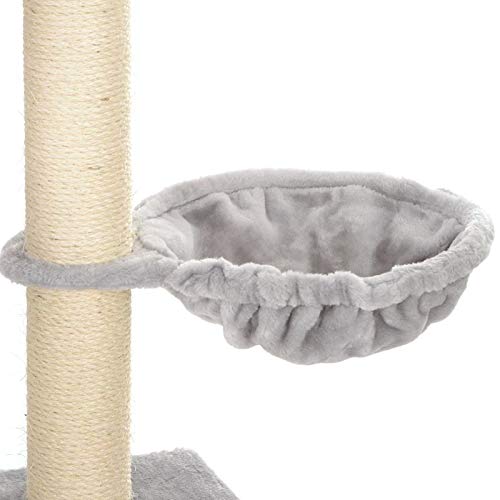 Lycce Ersatz Liegemulde für Kratzbaum Plüsch grau Ø 40cm ø 40 cm / grau, ø 40 cm / grau