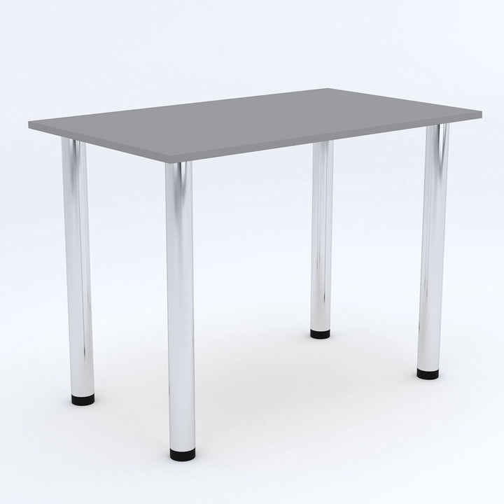 mikon 60x40 | Esszimmertisch - Esstisch - Tisch mit Chrombeinen - Küchentisch - Bürotisch | Light Gr
