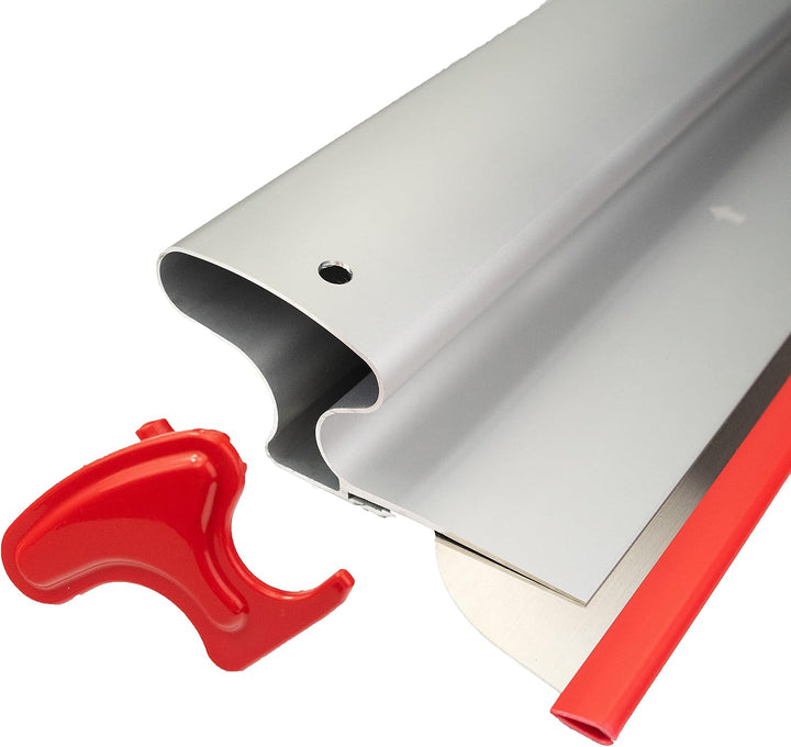 Komplettes Profi-Set: Flächenspachtel 100 cm + Adapter + Teleskopstange 120-220 cm, Austauschbares u