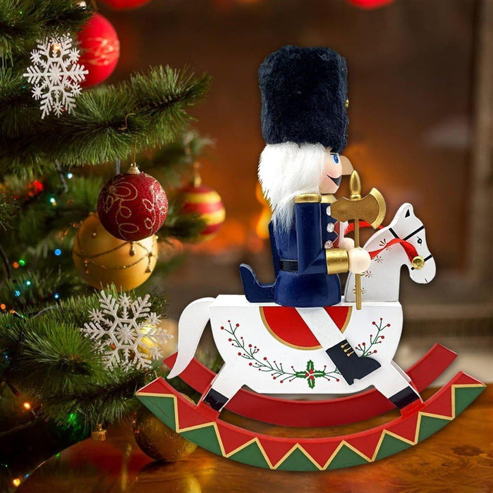 Nussknacker, Holzton, Weihnachtsdekoration, Hölzerne Nussknacker-Figur, Tischdekoration für Wohnzimm
