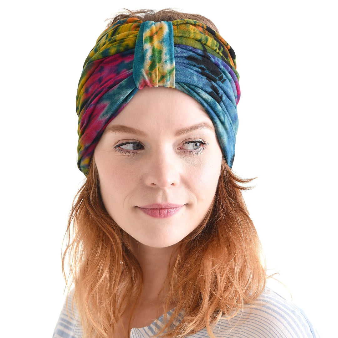 CHARM Tie Dye Stirnband Hippie Mode Elastisch Kopf Wickeln Abdeckung 60&