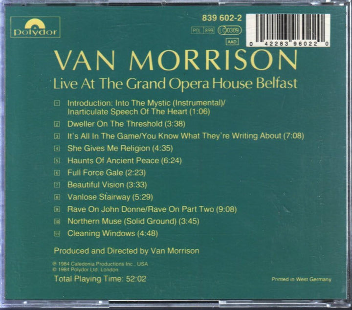 Live at the Grand Opera House, Audio-CD