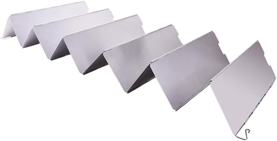 Outdoor Aluminium Windschutz Faltbar Windschutzscheibe Campingkocher Brennerwindschutzscheibe drauss