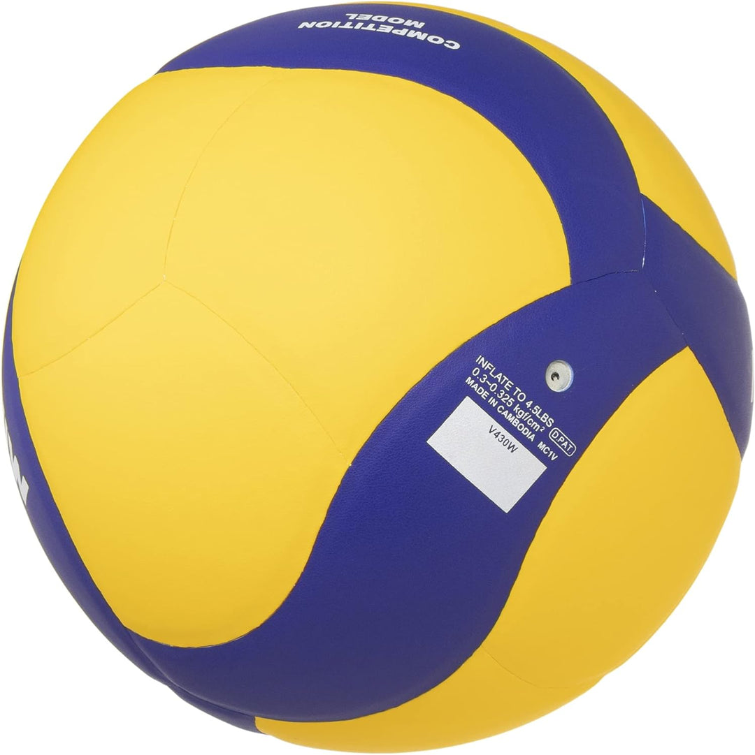 Mikasa V430W Volleyball Ball Yellow/Blue Size 4