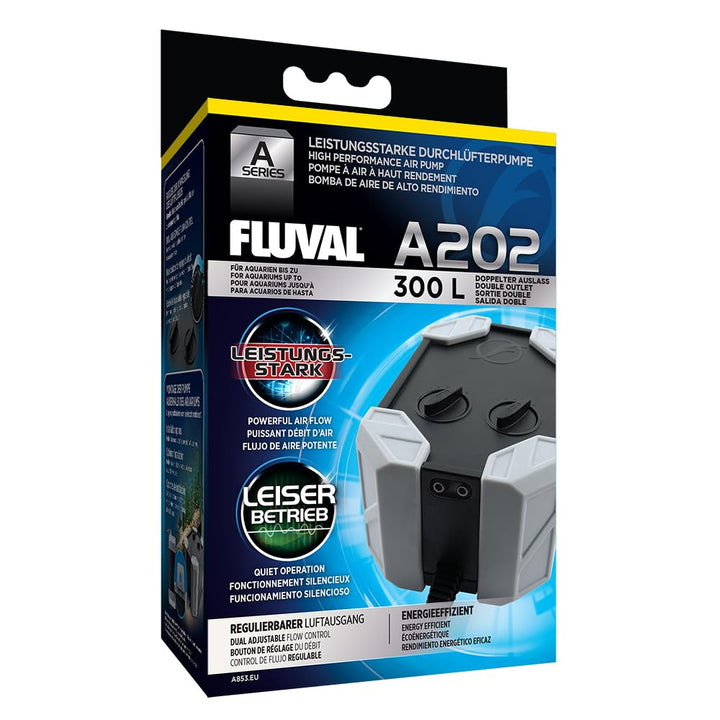 Fluval Air 202 Durchlüfterpumpe für Aquarien bis 300l