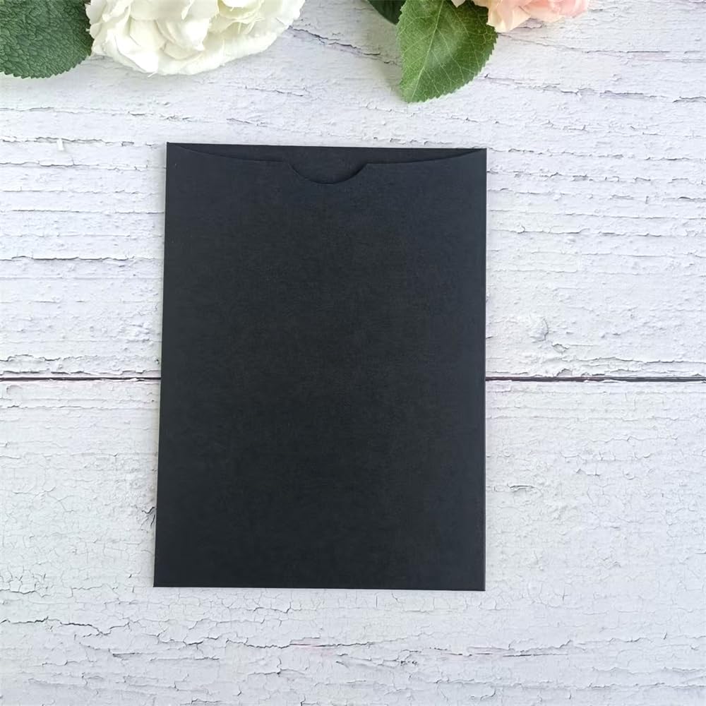 Schwarze Hochzeitseinladungen Taschen für Hochzeit Geburtstagsparty Brautparty quinceanera süsse 16.