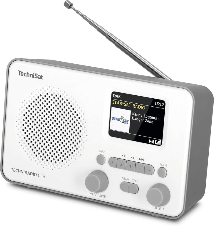 TechniSat TECHNIRADIO 6 IR – portables Internetradio (DAB+, UKW, WLAN, Bluetooth, Farbdisplay, Wecke