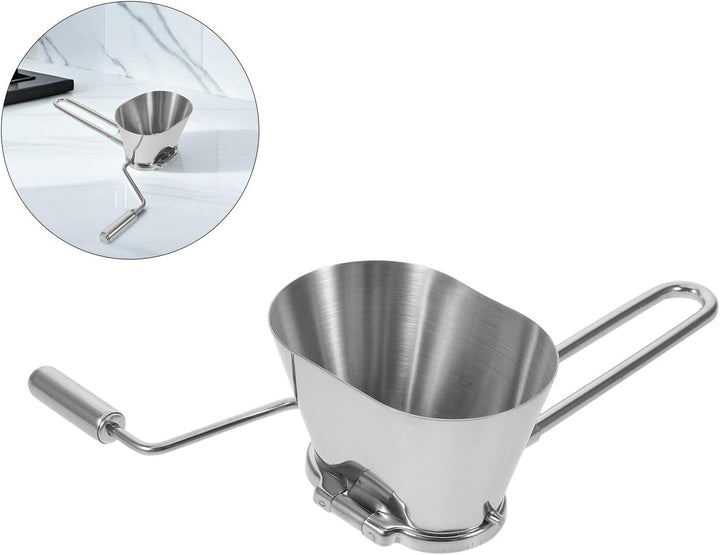 Kleiner mit Handkurbel aus Edelstahl Gemüseschneider für Frische Kräuter