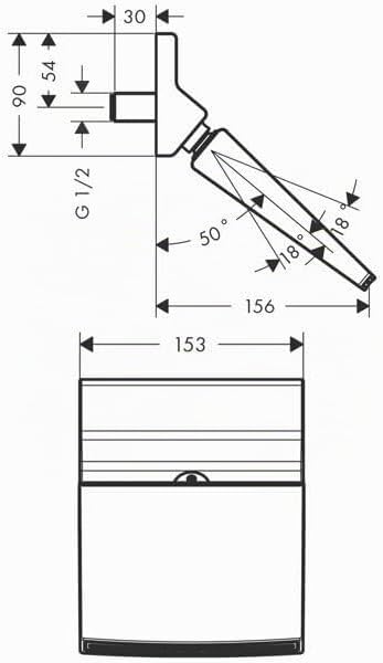 hansgrohe Raindance Rainfall 150 Duschkopf/Kopfbrause, Chrom