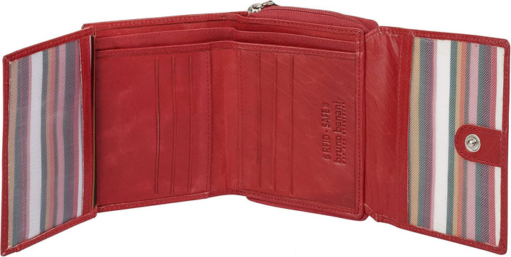 bruno banani Geldbörse Mandala Echt Leder rot Damen - 021644, Rot