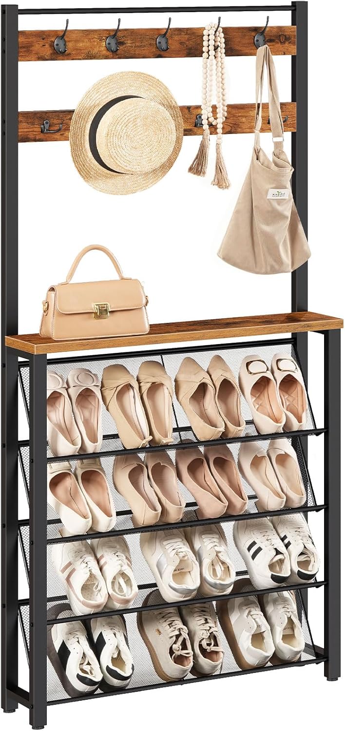 HOOBRO 20 cm schmaler Garderobenständer, Garderobe, Kleiderständer