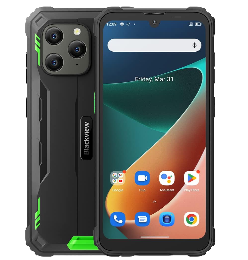 Blackview Outdoor Handy Ohne Vertrag BV5300 PRO, ArcSoft® 13MP+8MP, 7GB+64GB(1TB Erweiterung), 3 Kar