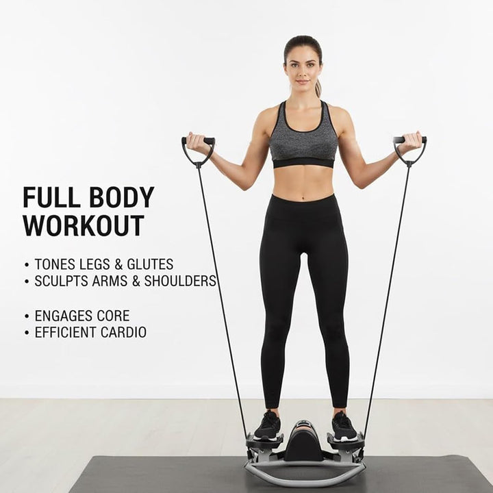 Rock Stepper,Beine Po Bauch Training | Tragbar Kompakt Seitlich Beweglicher Stepper,Für Beine Po Bau