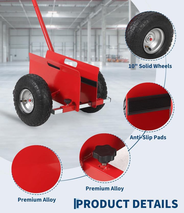 Schwerlast-Plattenroller (Panel Dolly) 300 kg – Trockenbauwagen mit verlängertem Griff, verstellbare