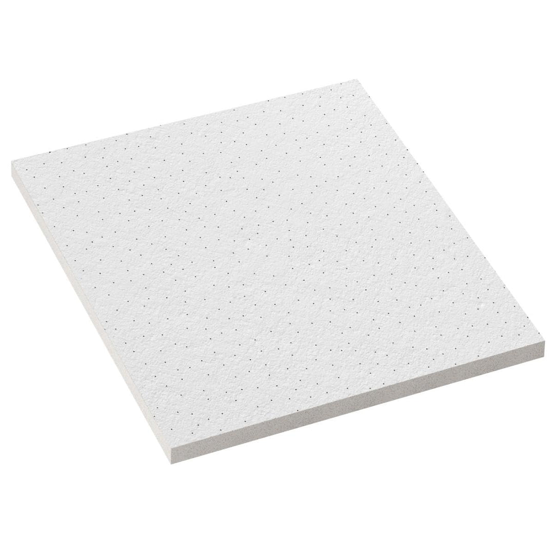 CALGARY | 10-er Set Deckenplatten | Weiss Deckenpaneele | 59,5 x 59,5 cm | Dicke:12 mm | Oberfläche: