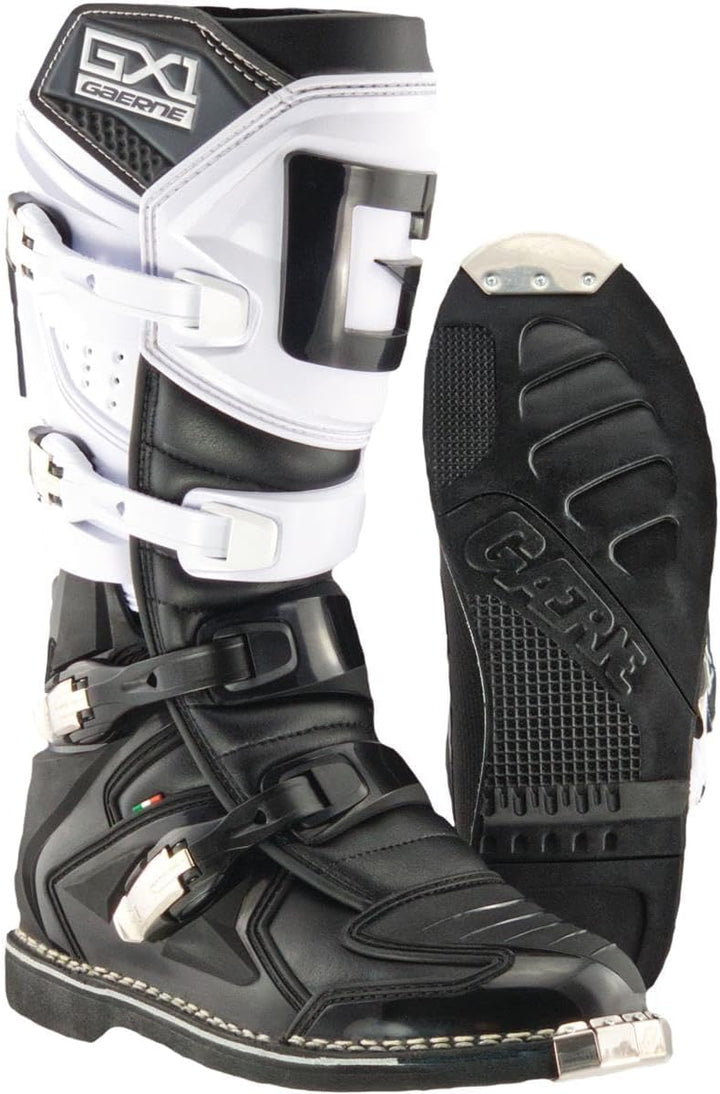 Gaerne Motocross-Stiefel GX-1 Schwarz Weiss 39 EU, Weiss 39 EU