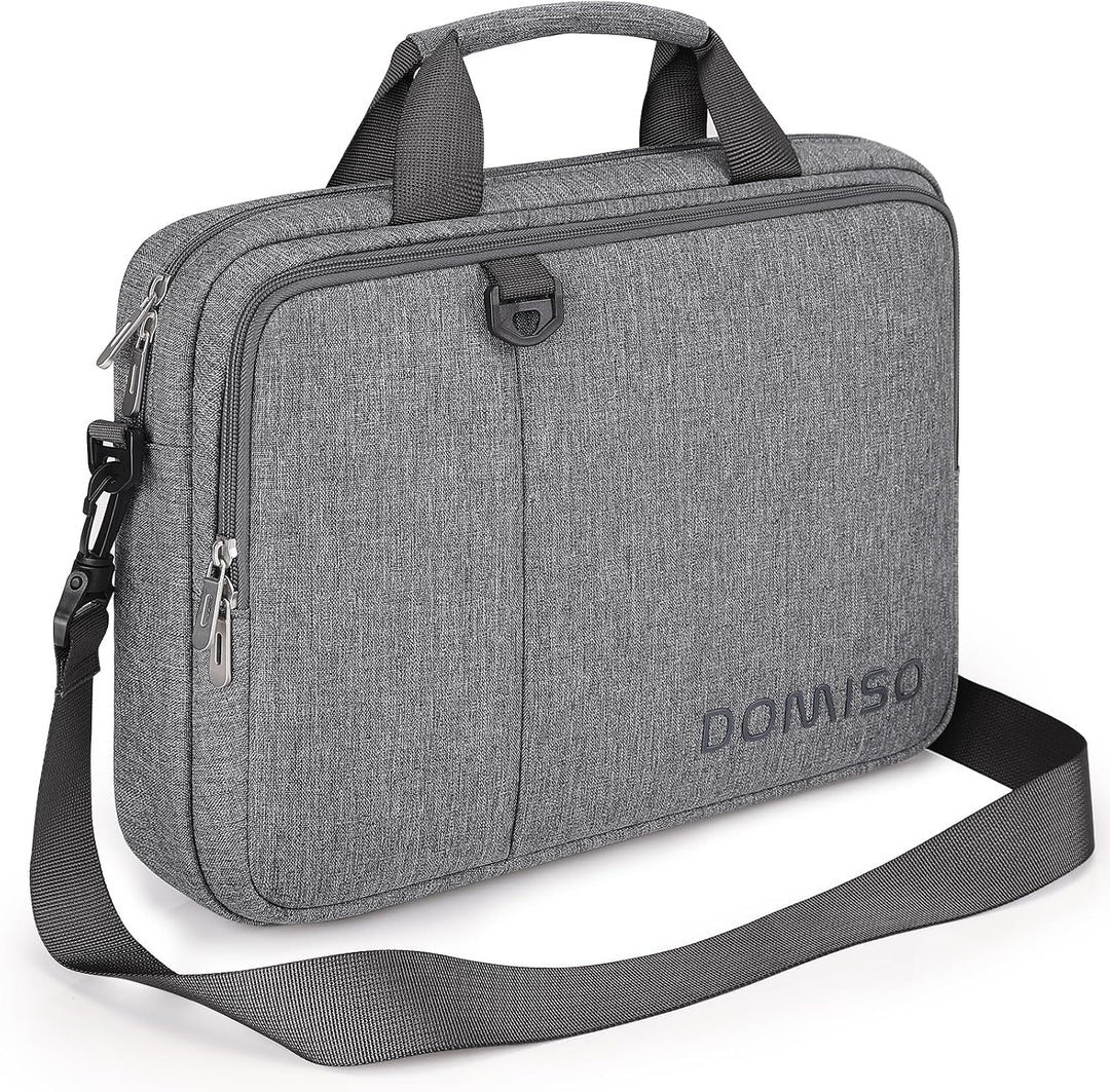 DOMISO 17 Zoll Laptop Tasche Aktentasche Schultertasche Business Wasserdicht Notebooktasche für 17-1