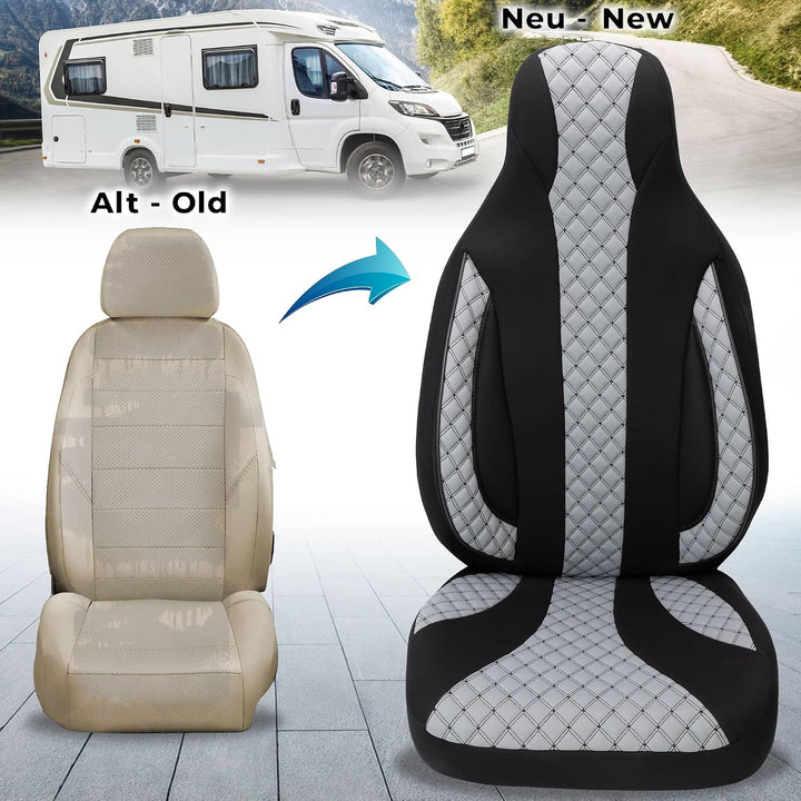 BREMER SITZBEZÜGE Wohnmobil Schonbezüge für Ford Transit Custom Vanestro Atlantic Titanium WPL401 WP