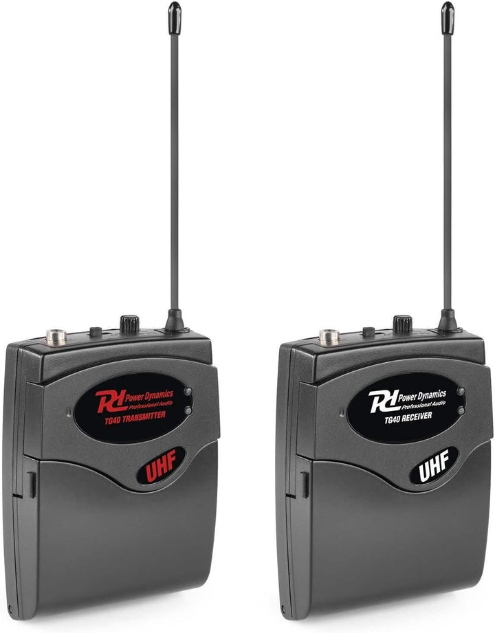 Power Dynamics TG40 - Drahtloses Tour Guide System, Reiseleiter Audio System, 1x Sender + Empfänger,