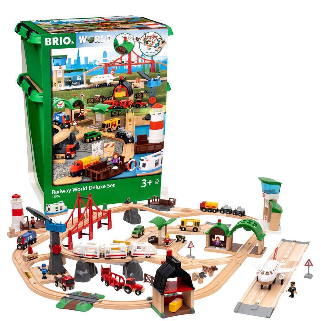 BRIO 33766 - Grosses Premium Set, Kunststoffboxen, Bauernhof Tiere Single, Single
