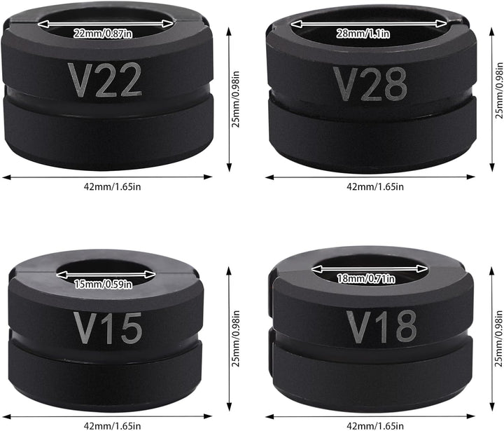 Pressbacken Set V15 V18 V22 V28 Presszange Pressbacken für Kupferrohr