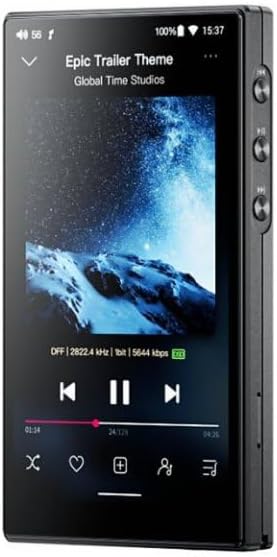 FiiO JM21 Digitaler Audio-Player mit 4 + 64 GB Speicher (Schwarz), Schwarz