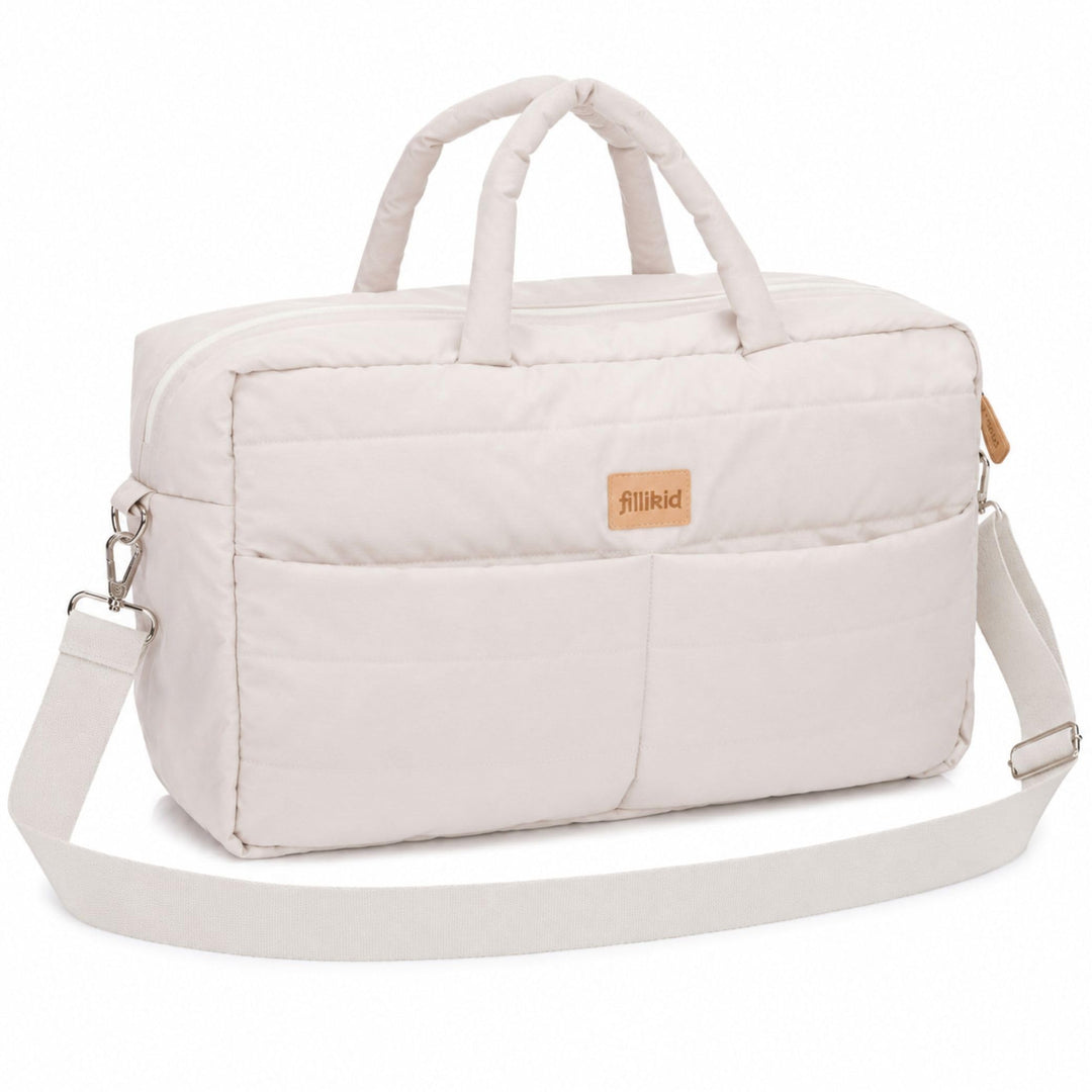 Fillikid Wickeltasche Windeltasche mit Wickelauflage Exklusiv Beige, Beige