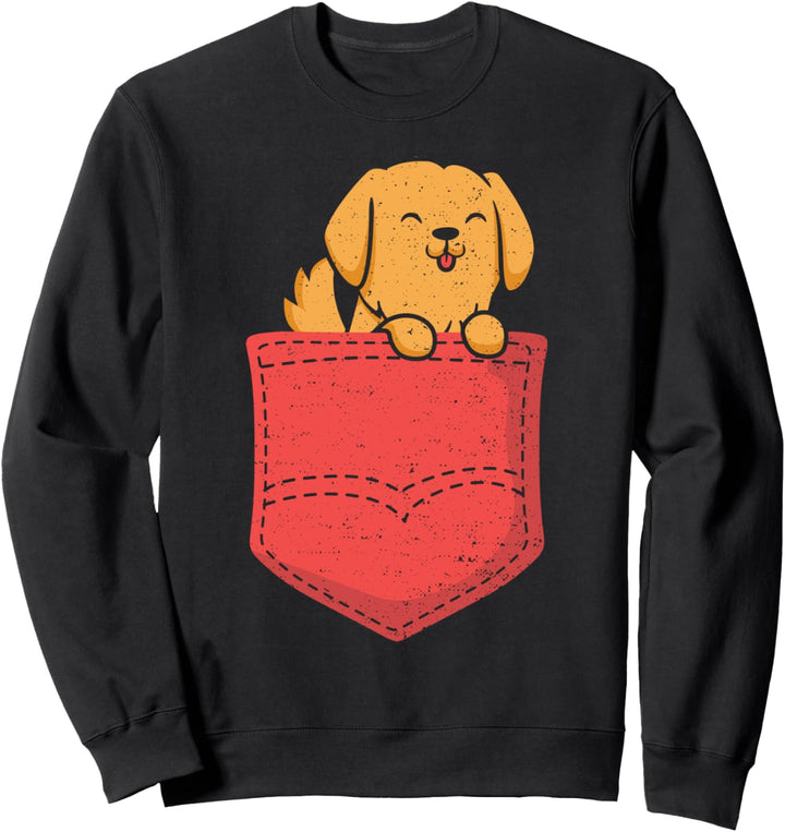 Golden Retriever: Golden Retriever Pocket - Hunde Sprüche Sweatshirt