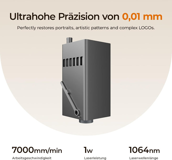 BlazeX 1064-nm-1W-Infrarot-Laserkopf für die M3-Serie – Professionelles Metall- und Kunststoff-Gravi