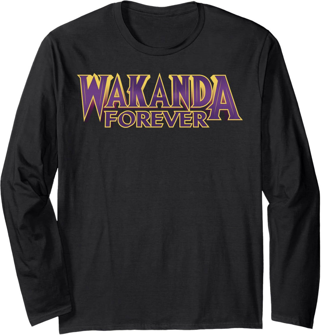 Marvel Black Panther Wakanda Forever Bold Langarmshirt