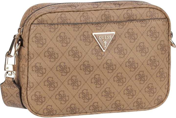 GUESS Damen Meridian Umhängetasche, Kameratasche Einheitsgrösse Latte Logo, Einheitsgrösse Latte Log