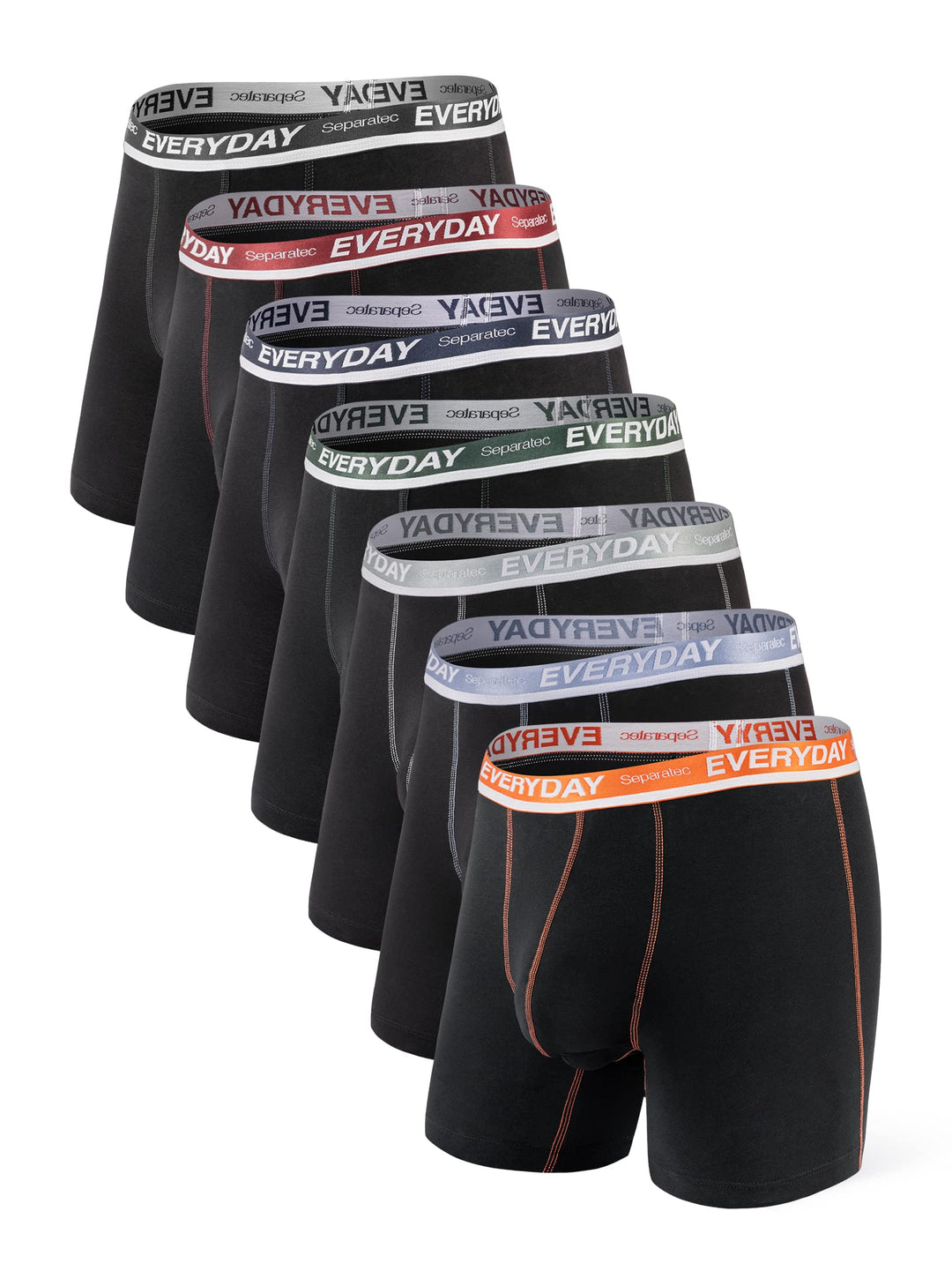 Separatec Boxershorts Herren 7er Pack aus Weicher Baumwolle Unterhosen Männer mit Unterstützender Se