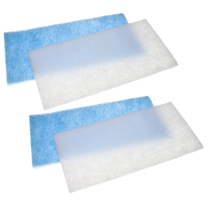 vhbw 4x Filter kompatibel mit WilTec 420 Absauganlage - Ersatzfilter, Weiss, Hellblau