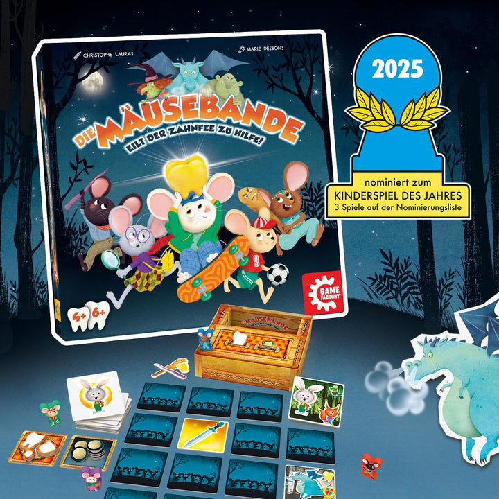 Game Factory 646058 Die Mäusebande, kooperatives Kinderspiel, Familienspiel