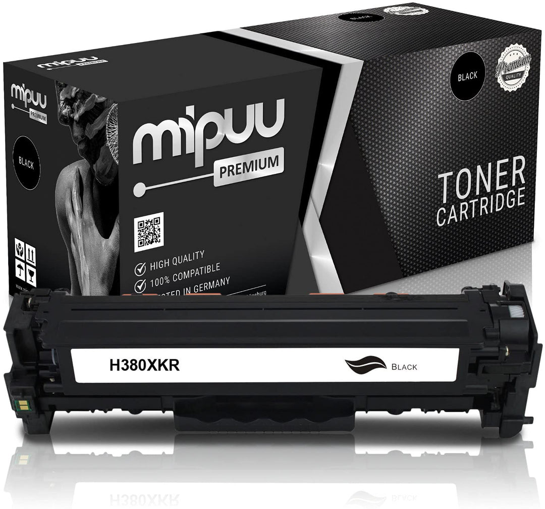 Mipuu Toner kompatibel zu HP CF380X 312X Black XL für HP Color Laserjet Pro MFP M476 M476DN M476DW M