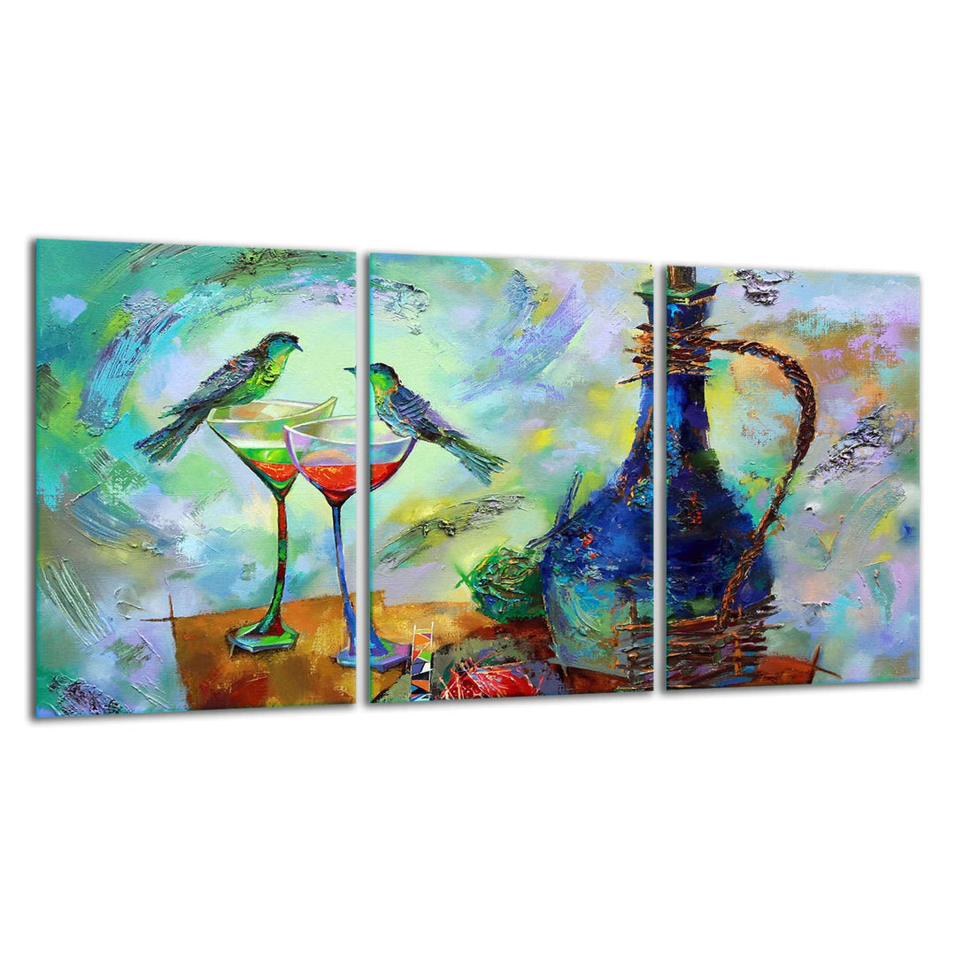 TMK ArtDeko Herdabdeckplatte 3 Teilig 3x30x52 cm - Spritzschutz Herdabdeckung – Herdschutz aus Siche