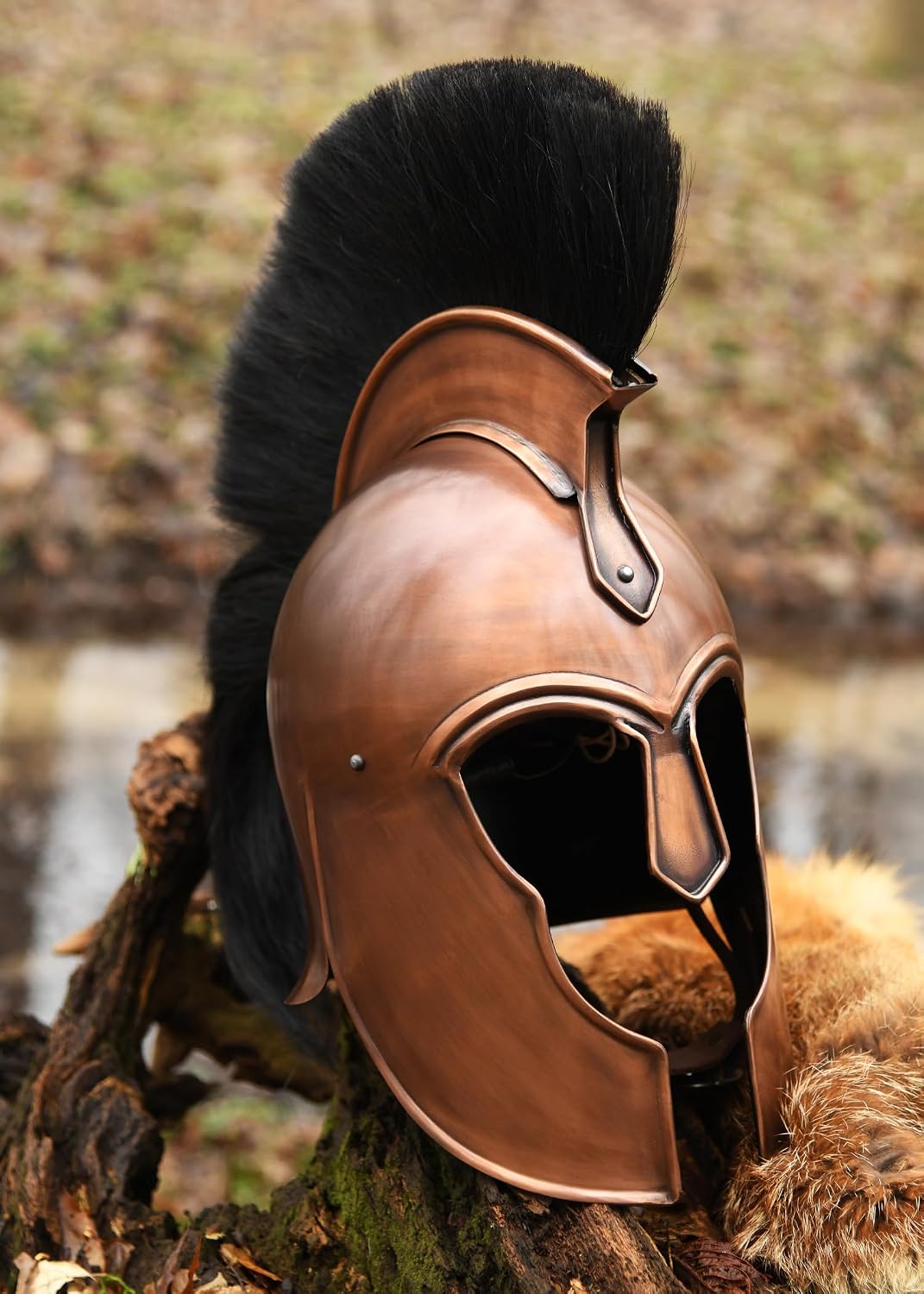 Griechischer Helm aus Troja mit Helmbusch - Antike - Griechenö