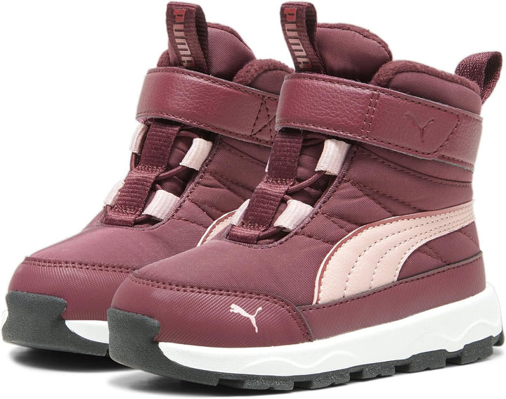 PUMA Unisex Baby Evolve Boot Ac+ Inf Sneaker 25 EU Dark Jasper Future Pink Astro Red, 25 EU Dark Jas