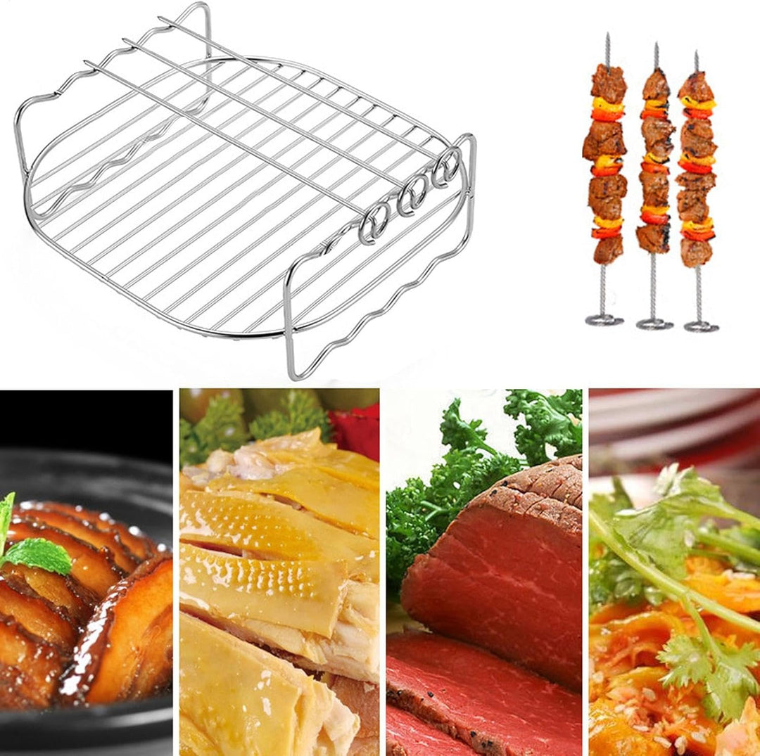 Grillrost Für Heissluftfritteuse, Heissluftfritteuse Grillrost, Luftfritteusen-Gestell 6, 7, 8 Zoll,