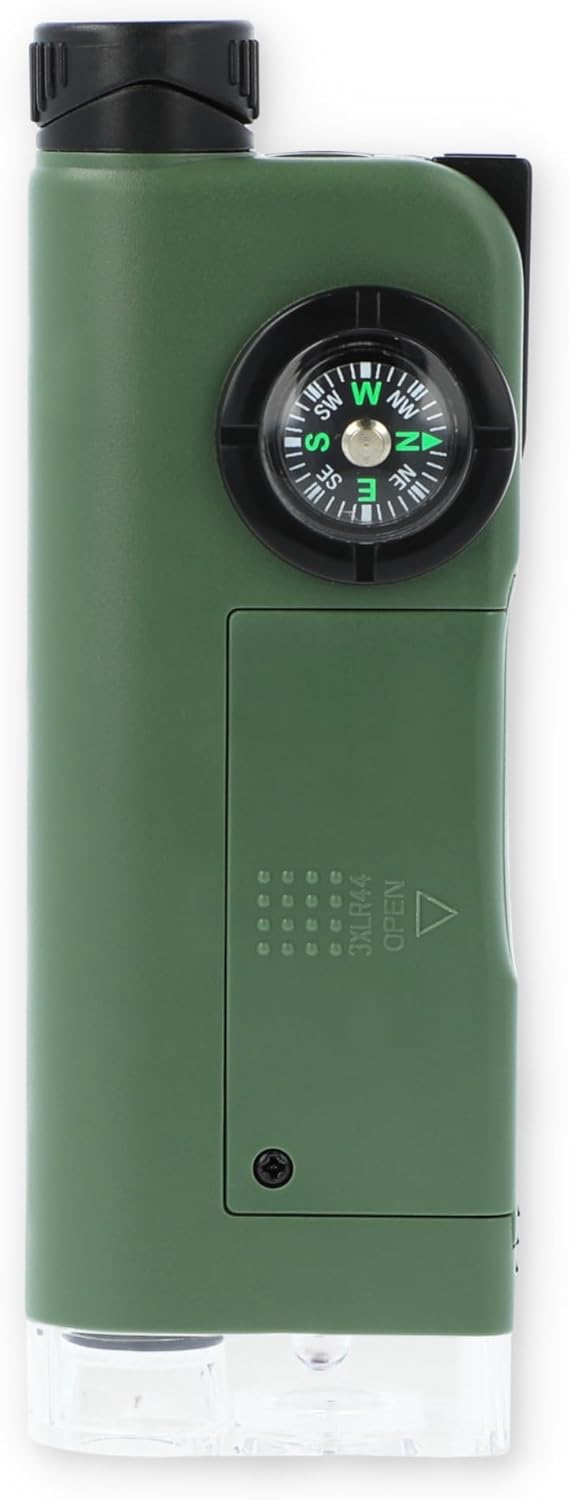 Carson X-Scope Multitool und Taschenmikroskop für Kinder (CP-11), Schwarz, X-Scope